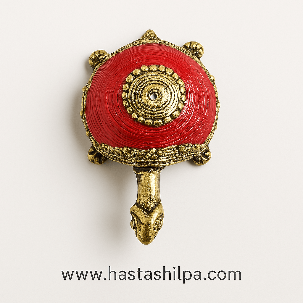 Samriddhi Kachhapa – Brass Turtle Paperweight of Prosperity & Balance - 200 Gm - Image 2