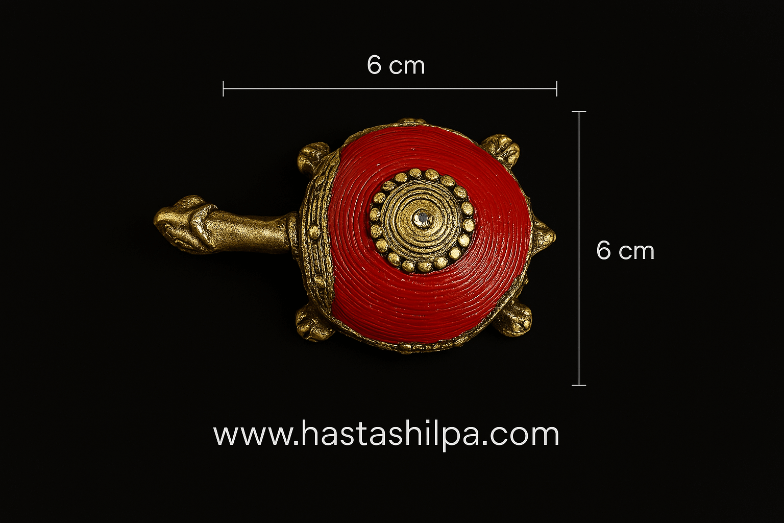 Samriddhi Kachhapa – Brass Turtle Paperweight of Prosperity & Balance - 200 Gm - Image 3