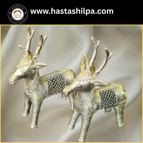 Vana Mriga – Brass Deer Pair of Serenity & Grace (2 Pcs, 750 gm)