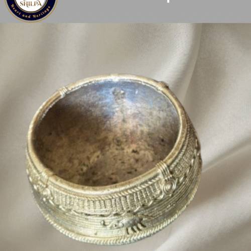 Annapurna Kalasha – Dhokra Rice Measure Bowl - Medium SIze (300 Gm/250 ML)