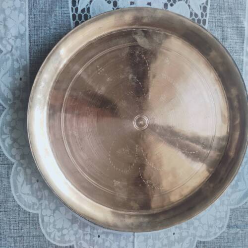 Pure Kansa (Bronze) Thali / Plate – 636 gm / 11"