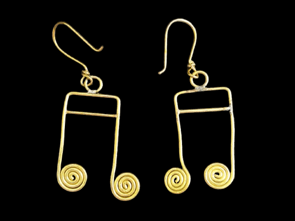 Tribal Elegance – Handmade Dhokra Beaded Rythm Necklace with Square Spiral Earrings (20") - Image 2